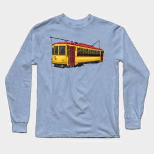 Mata trolley cartoon illustration Long Sleeve T-Shirt